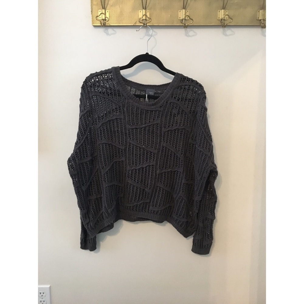 Gray sweater w/ holes